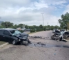 Choque frontal entre dos automóviles en la ruta 3