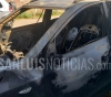 Villa de Merlo: Prendió fuego una camioneta tras robar una campera