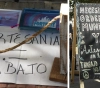 Artesanos en la Plaza de Merlo: “El trabajo no es delito”.