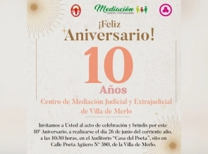 Celebración del 10° Aniversario del Centro de Mediación de la Tercera Circunscripción Judicial en Merlo